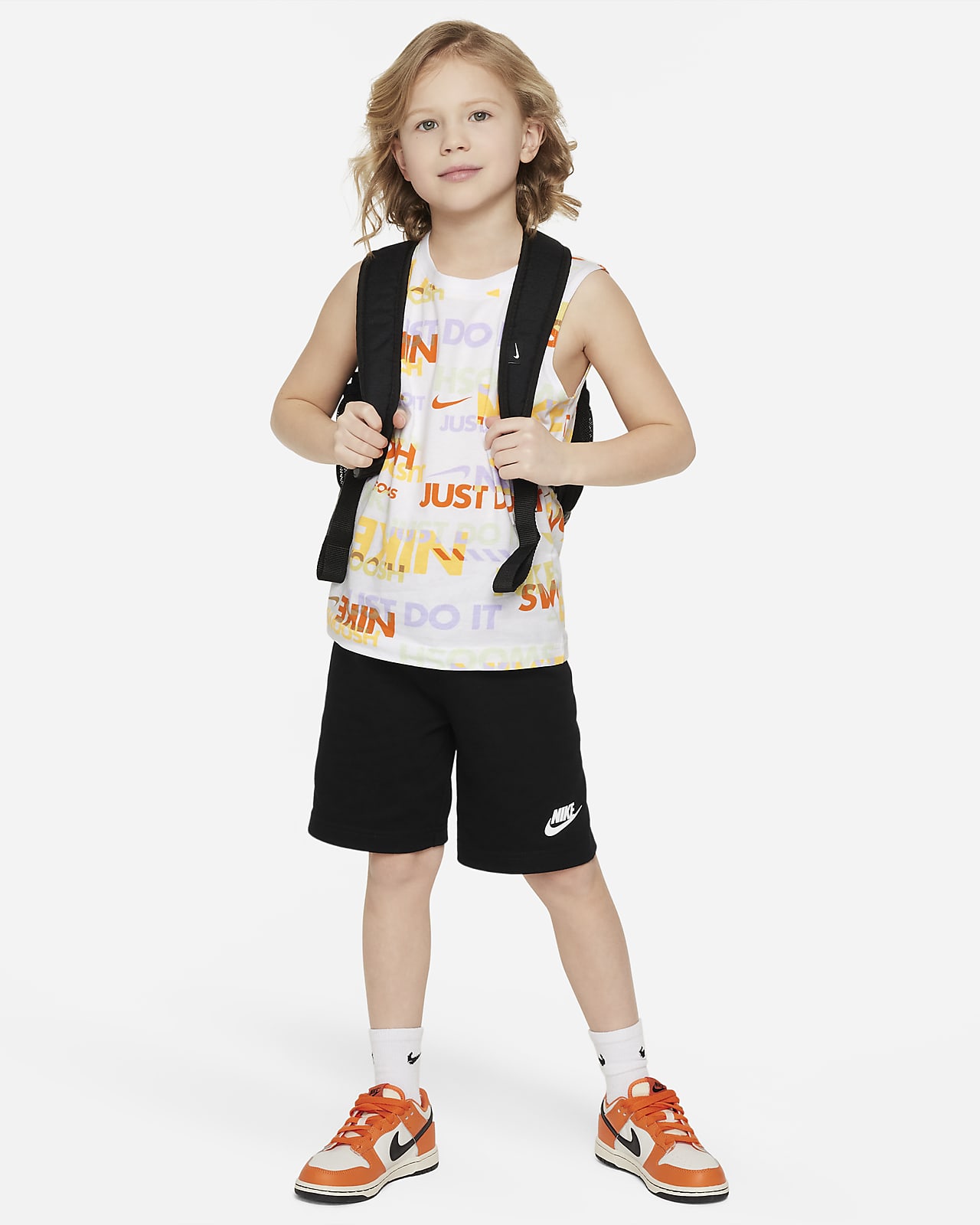 Nike Sportswear PE Little Kids' Printed Tank Set