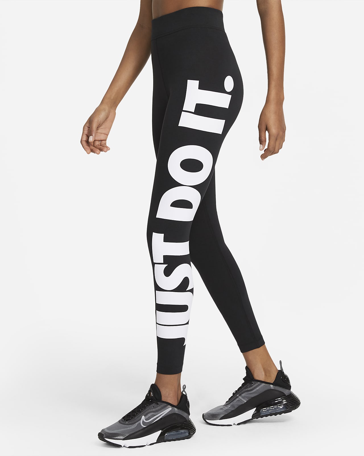 Nike Sportswear Essential leggings med grafikk og høyt liv til dame