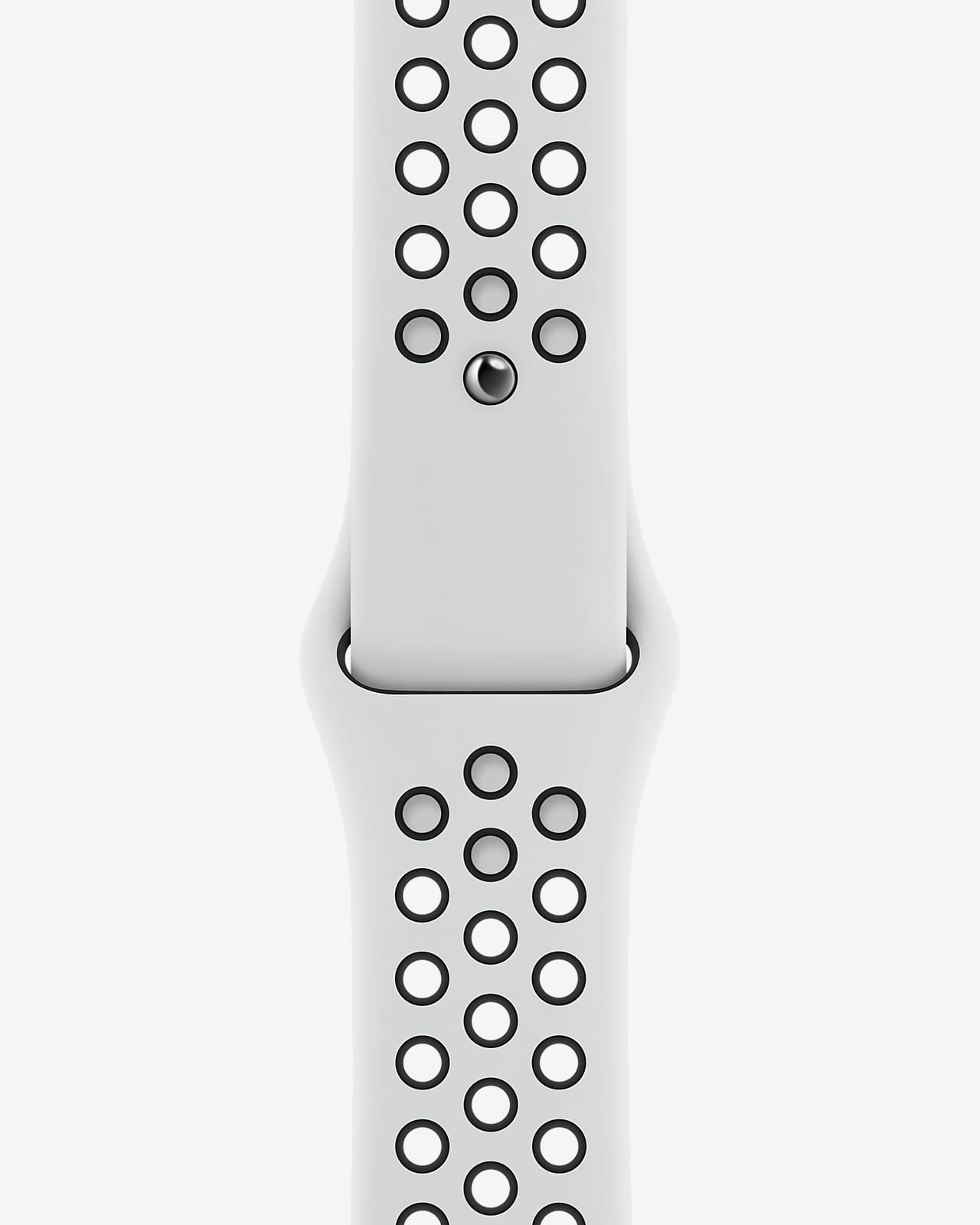 Bracelet Sport Nike Platine pur/Noir 41 mm - Regular