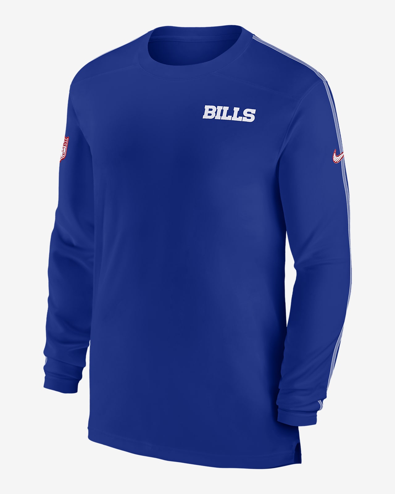 Playera de manga larga Nike Dri-FIT de la NFL para hombre Buffalo Bills Sideline Coach