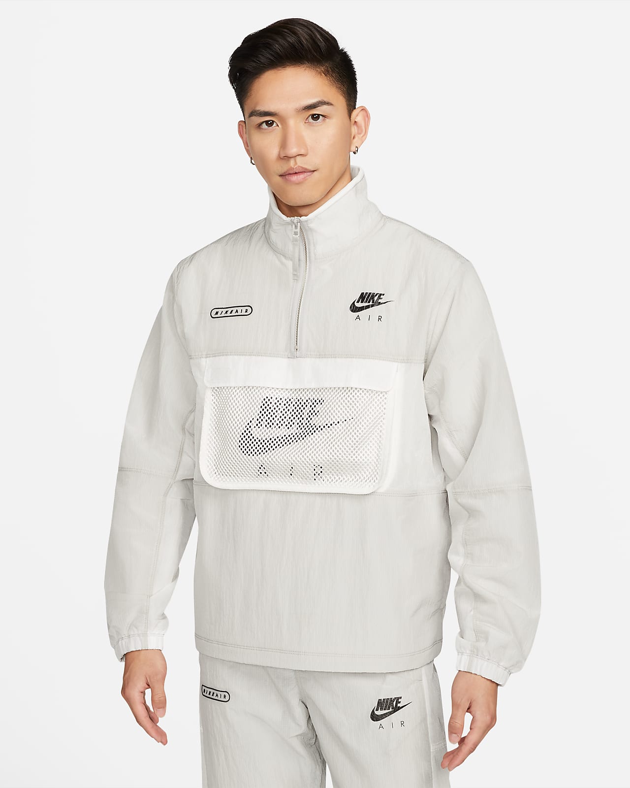 เสื้อแจ็คเก็ตมีซับในผู้ชายแบบทอ Nike Air