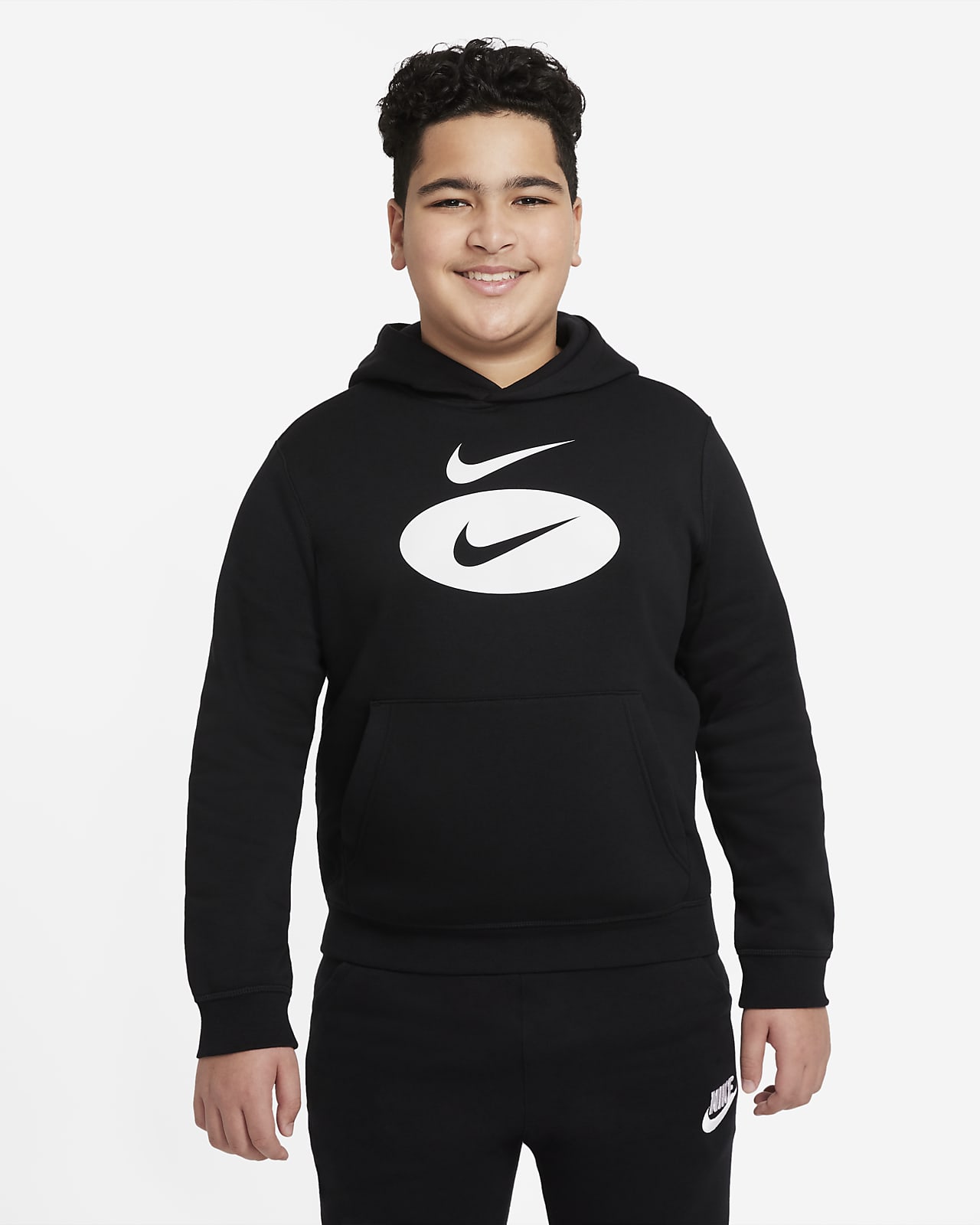 Bluza z kapturem dla dużych dzieci (chłopców) Nike Sportswear (szersze rozmiary)