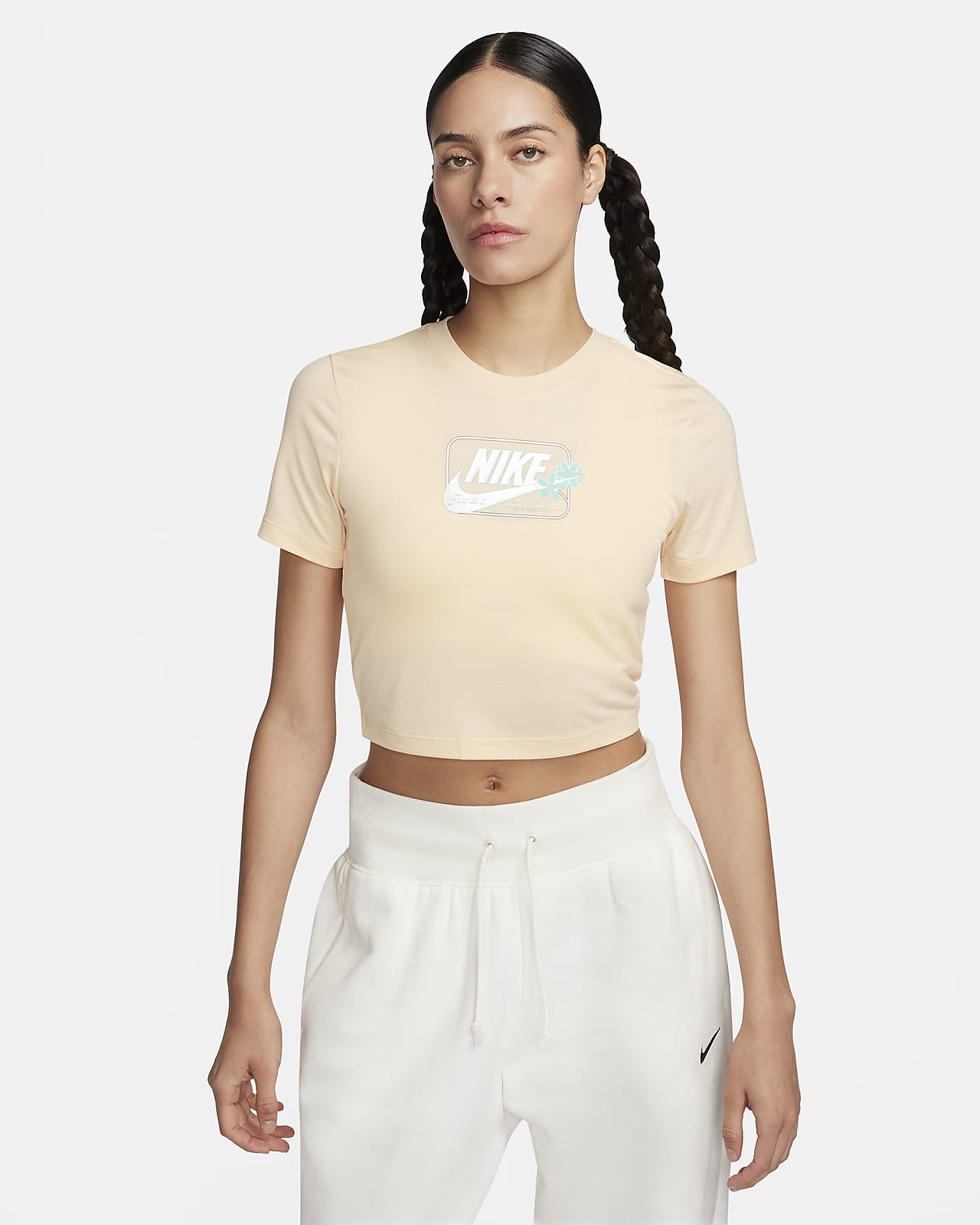 Playera cropped slim para mujer Nike Sportswear