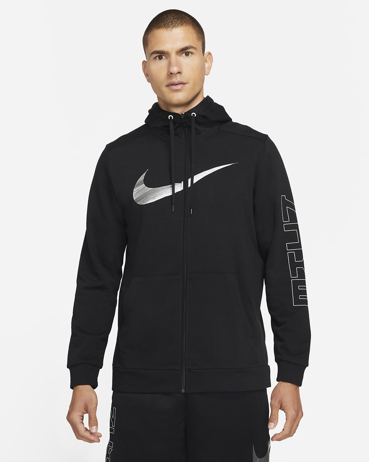 Nike Dri-FIT Sport Clash Men's Full-Zip Printed Training Hoodie
