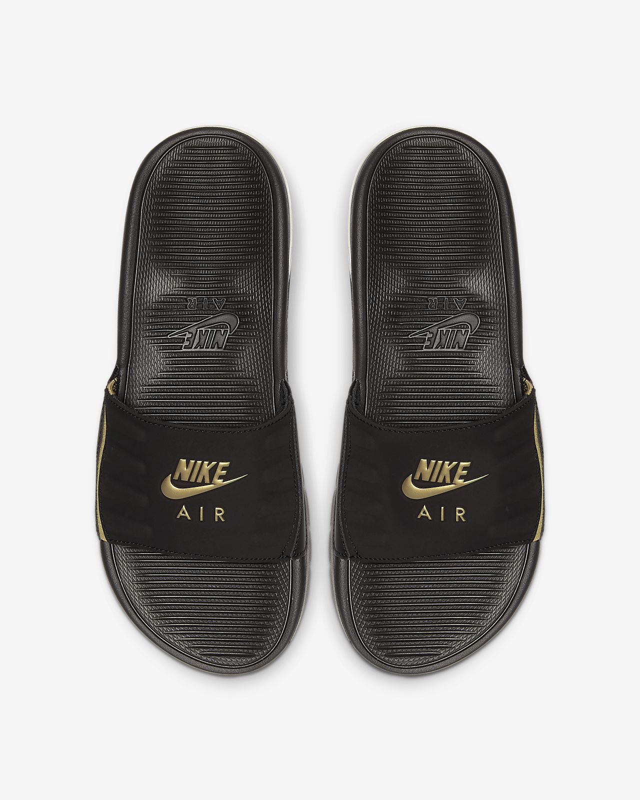 all black nike slippers