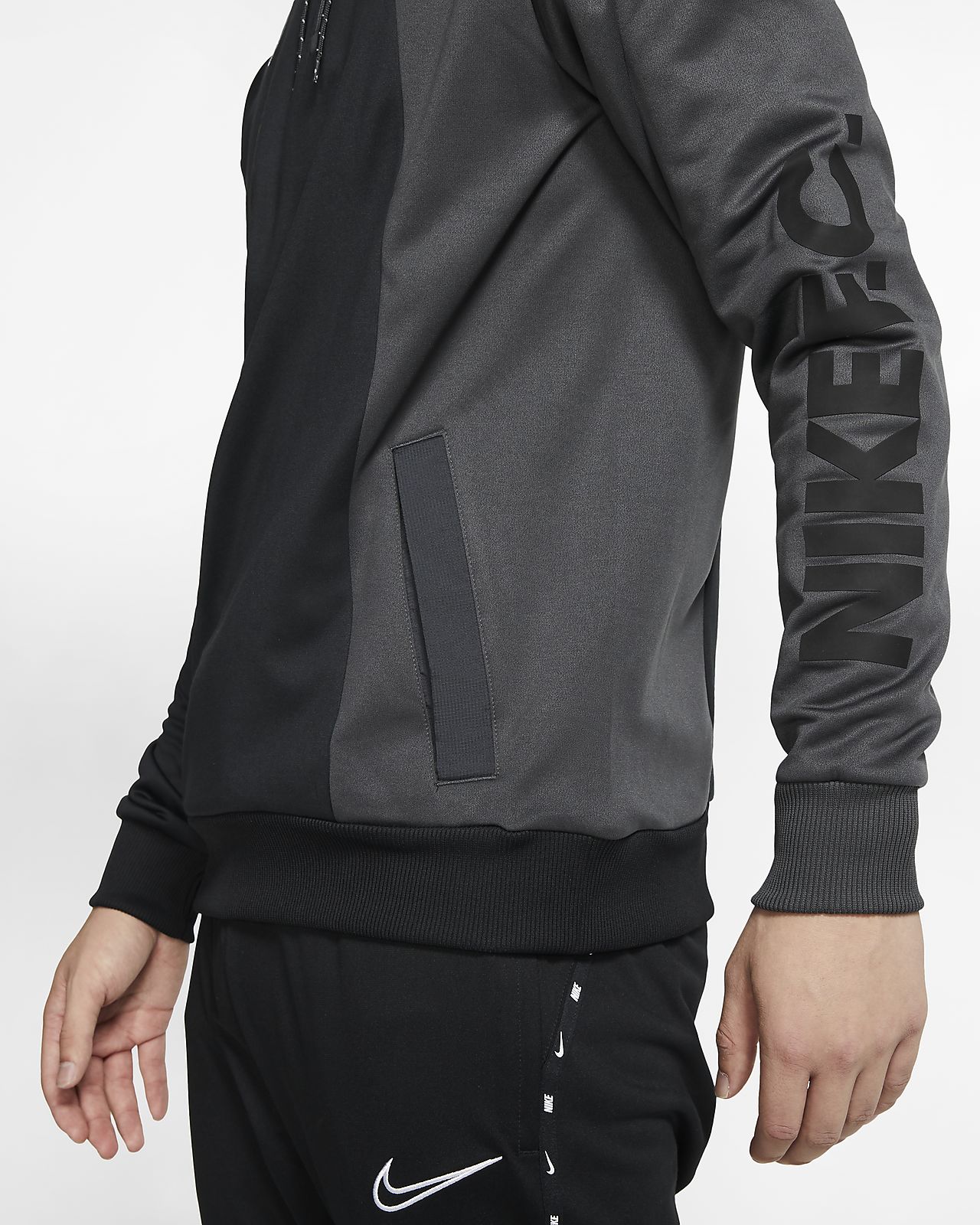 nike fc hoodie black