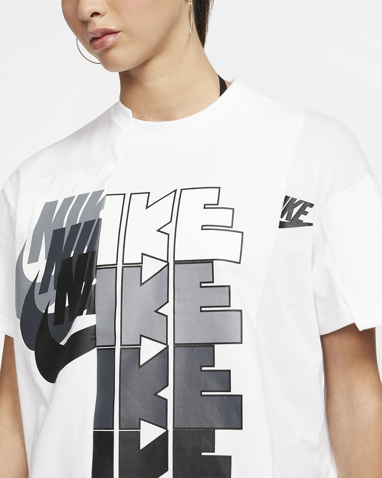 Nike X Sacai Women S Hybrid T Shirt Nike Ph