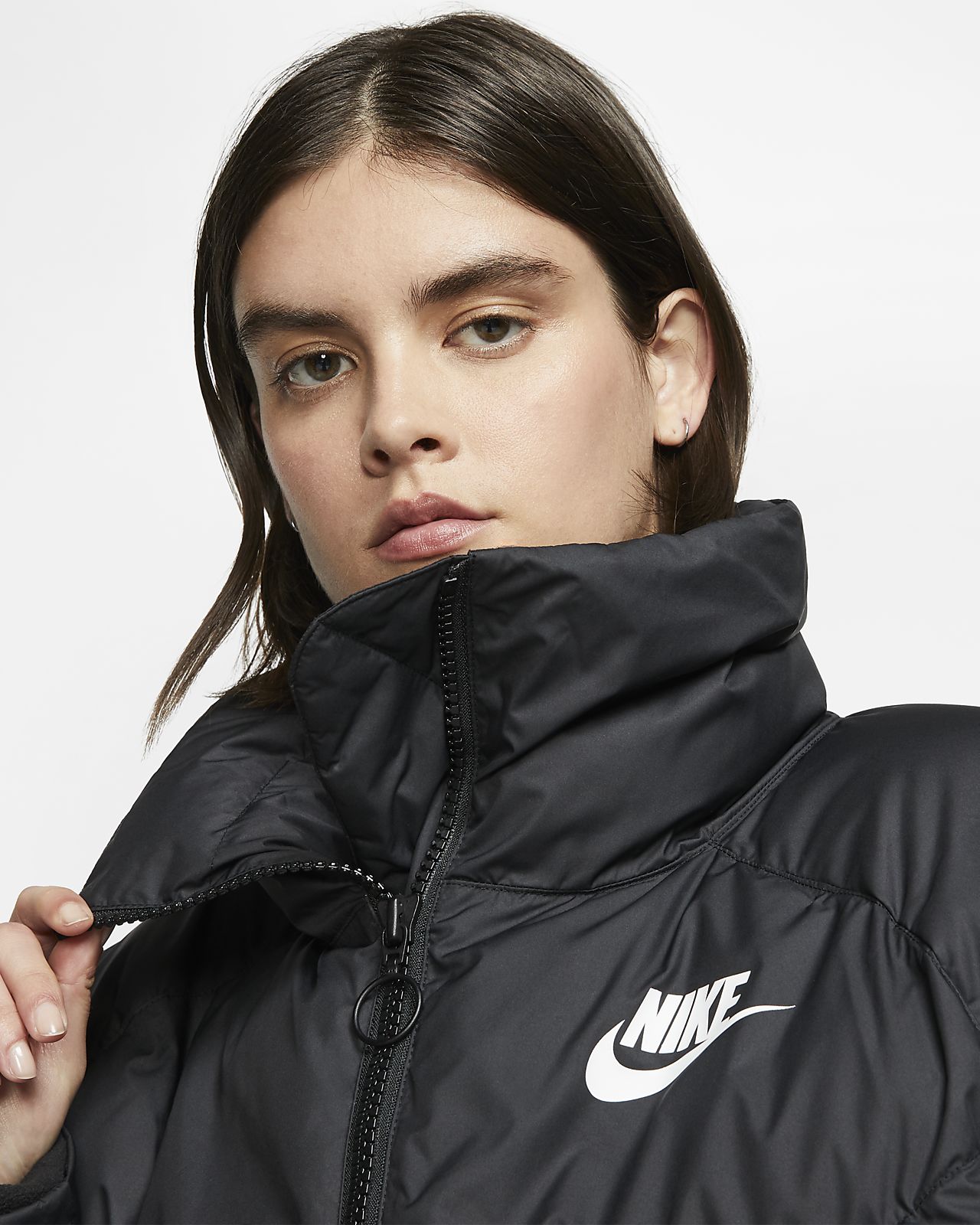 nike synthetic fill jacket black
