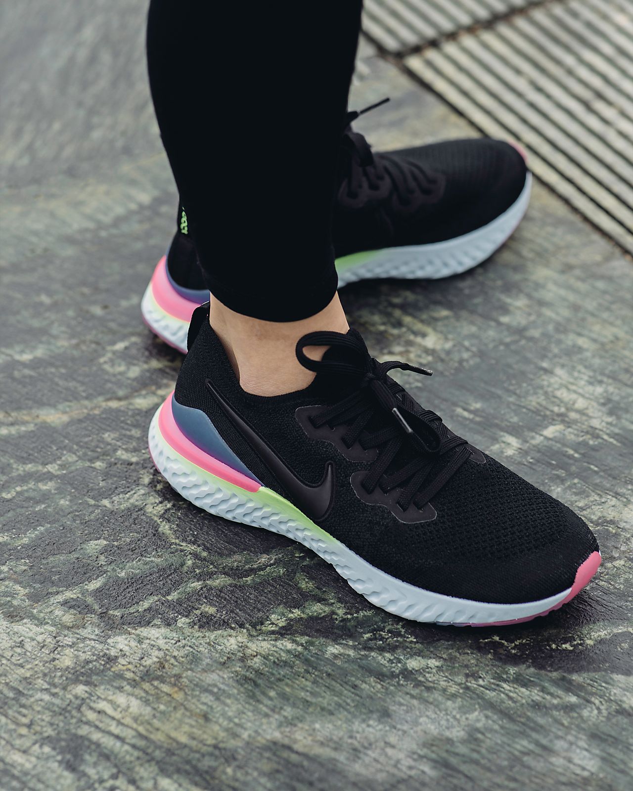 nike epic react flyknit homme noir