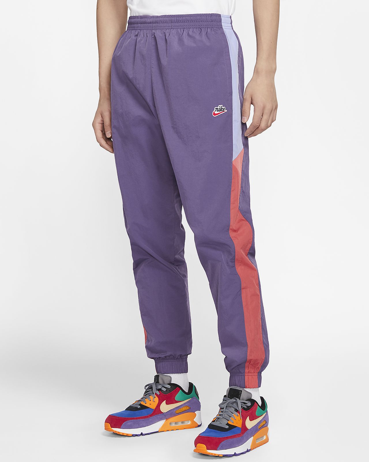 purple nike pants mens