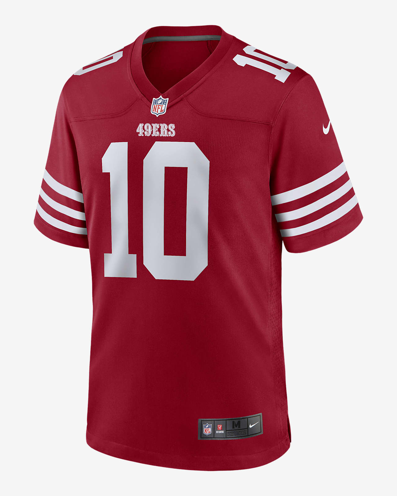 Camisola de jogo de futebol americano NFL San Francisco 49ers (Jimmy Garoppolo) para homem