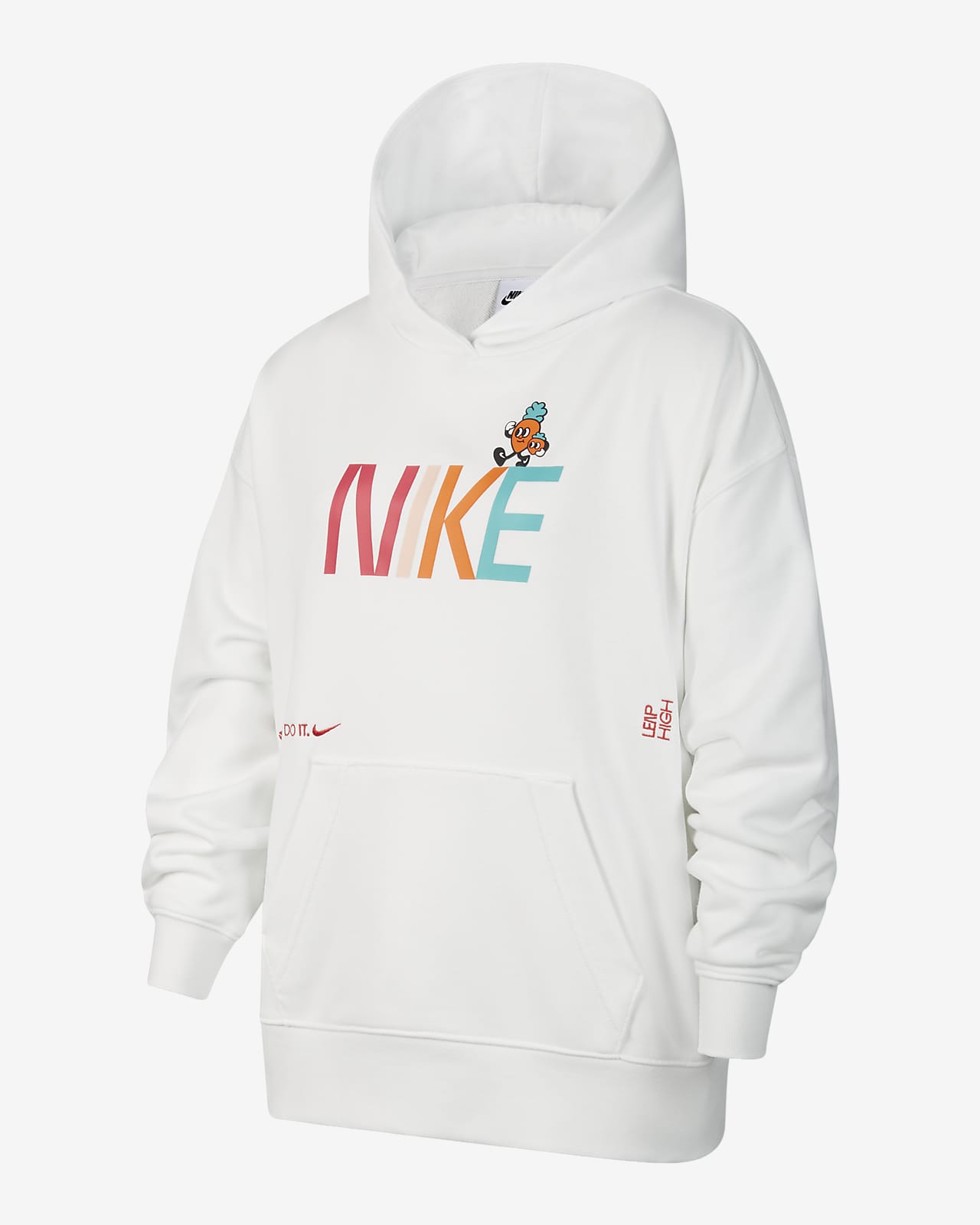 Flísová mikina s kapucí Nike Sportswear pro větší děti