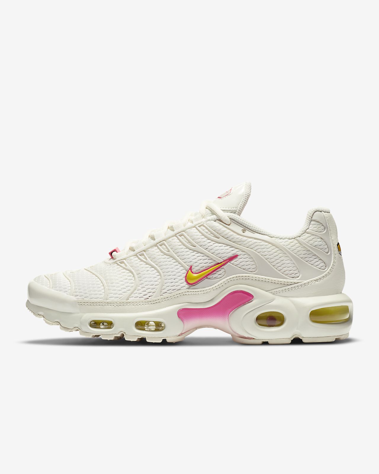 nike air max plus womens white and gold