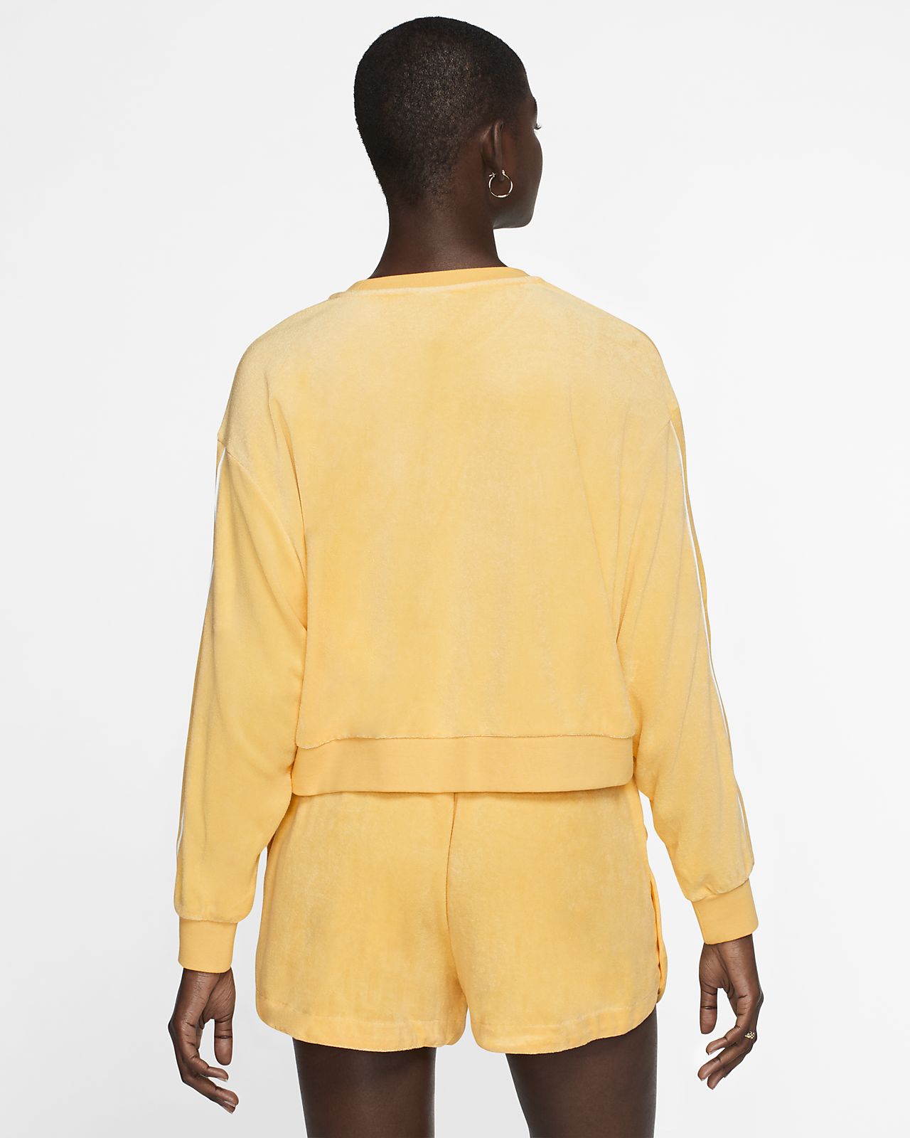 nike heritage crew sweatshirt yellow