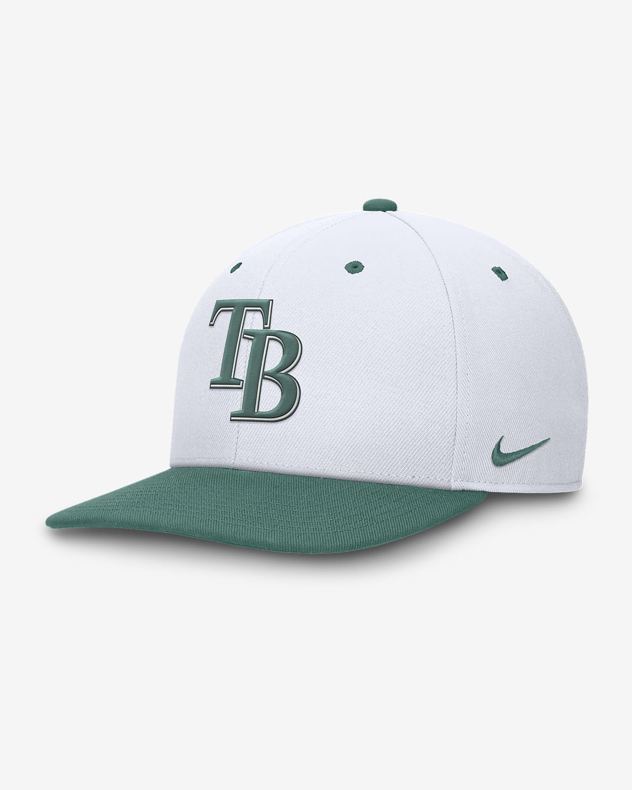 Gorra ajustable Nike Dri-FIT de la MLB para hombre Tampa Bay Rays Bicoastal 2-Tone Pro