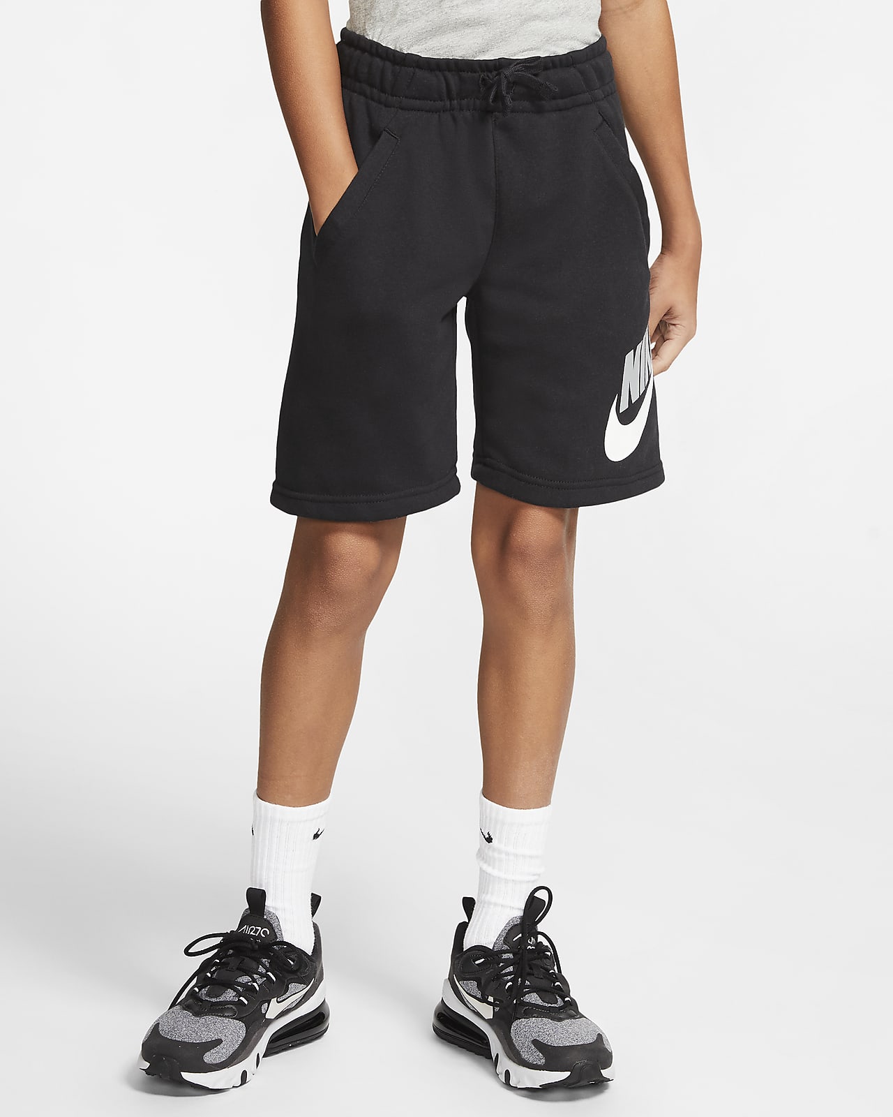 กางเกงขาสั้นเด็กโต Nike Sportswear Club Fleece