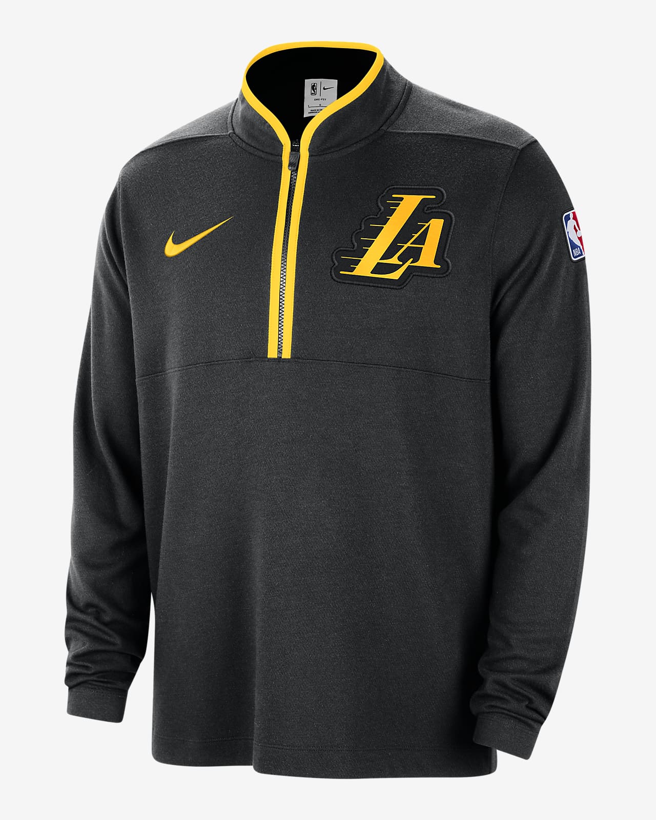 Los Angeles Lakers 2023/24 City Edition Men's Nike Dri-FIT NBA 1/2-Zip Long-Sleeve Top