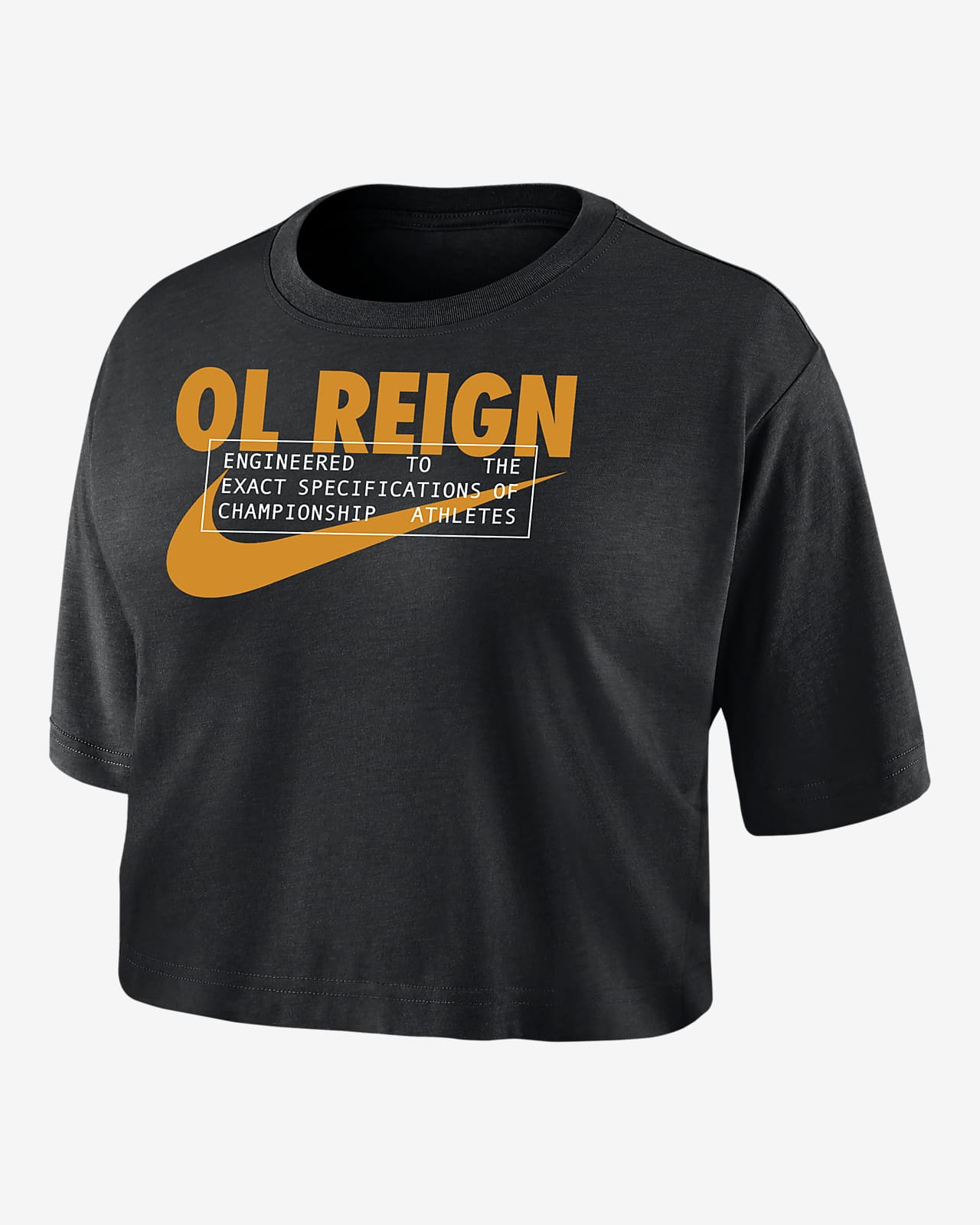 OL Reign Women's Nike Dri-FIT Soccer Cropped T-Shirt