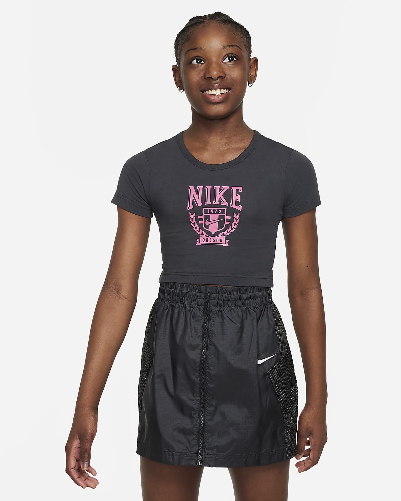 Playera con gráfico para niñas talla grande Nike Sportswear