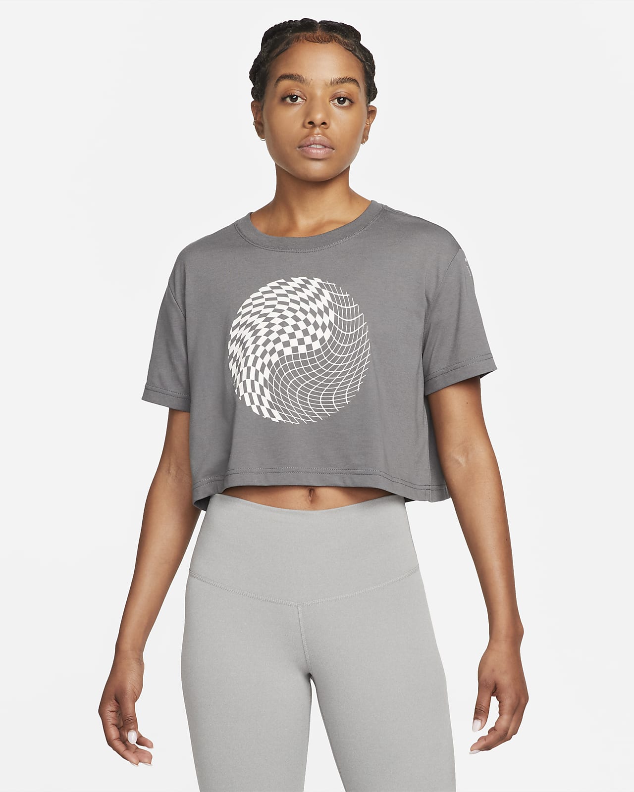Tee-shirt court Nike Dri-FIT pour Femme