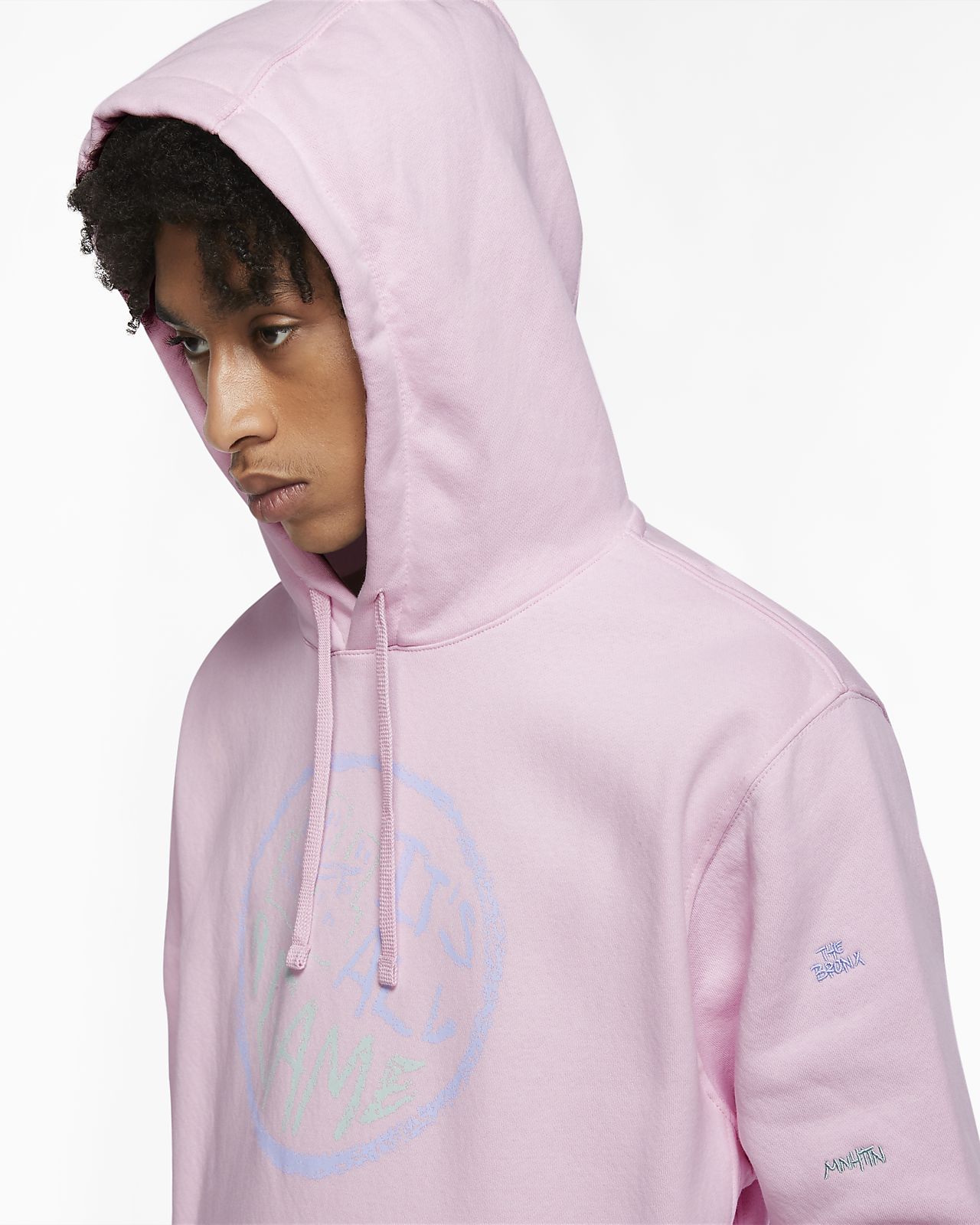 nike sportswear hoodie pink