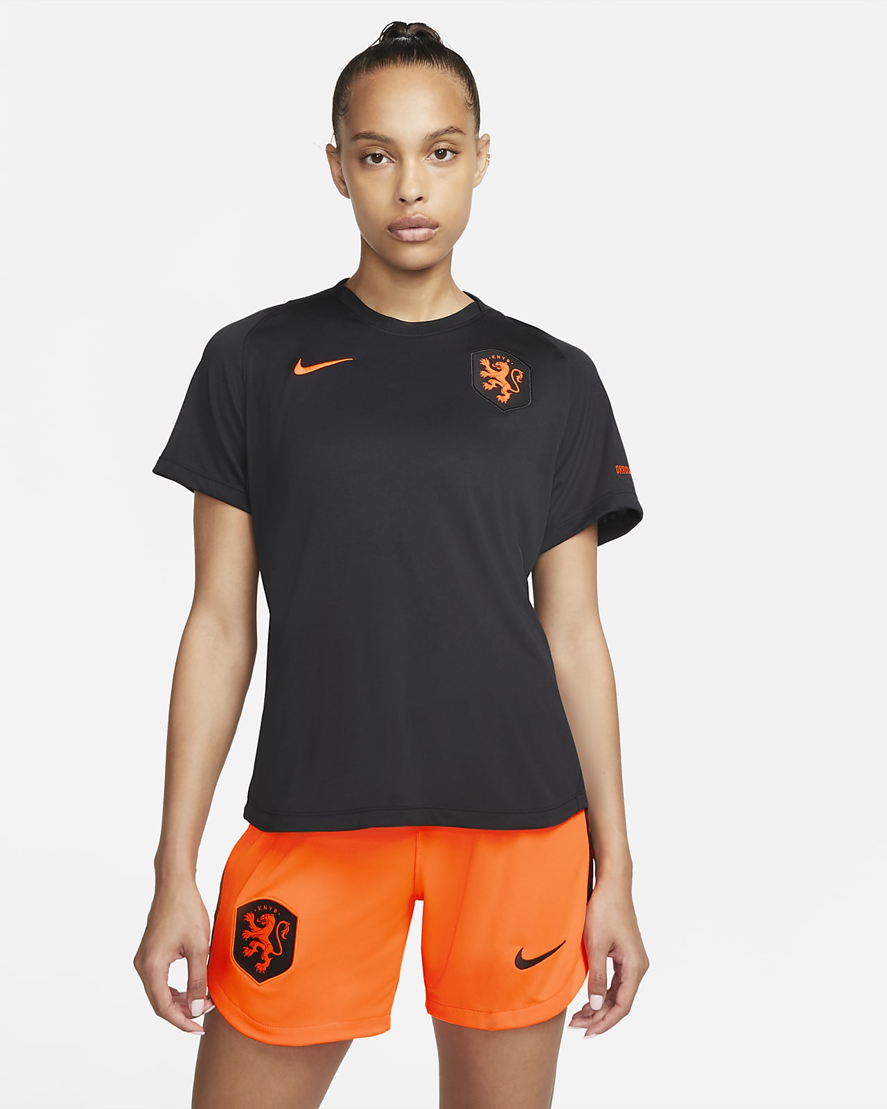 Haut de football à manches courtes Nike Pays-Bas pour Femme