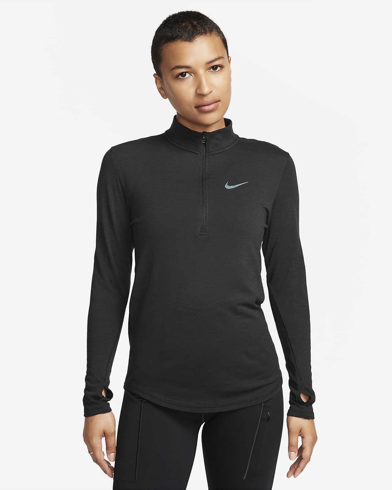 Nike Dri-FIT Swift Part superior de màniga llarga de llana de running - Dona