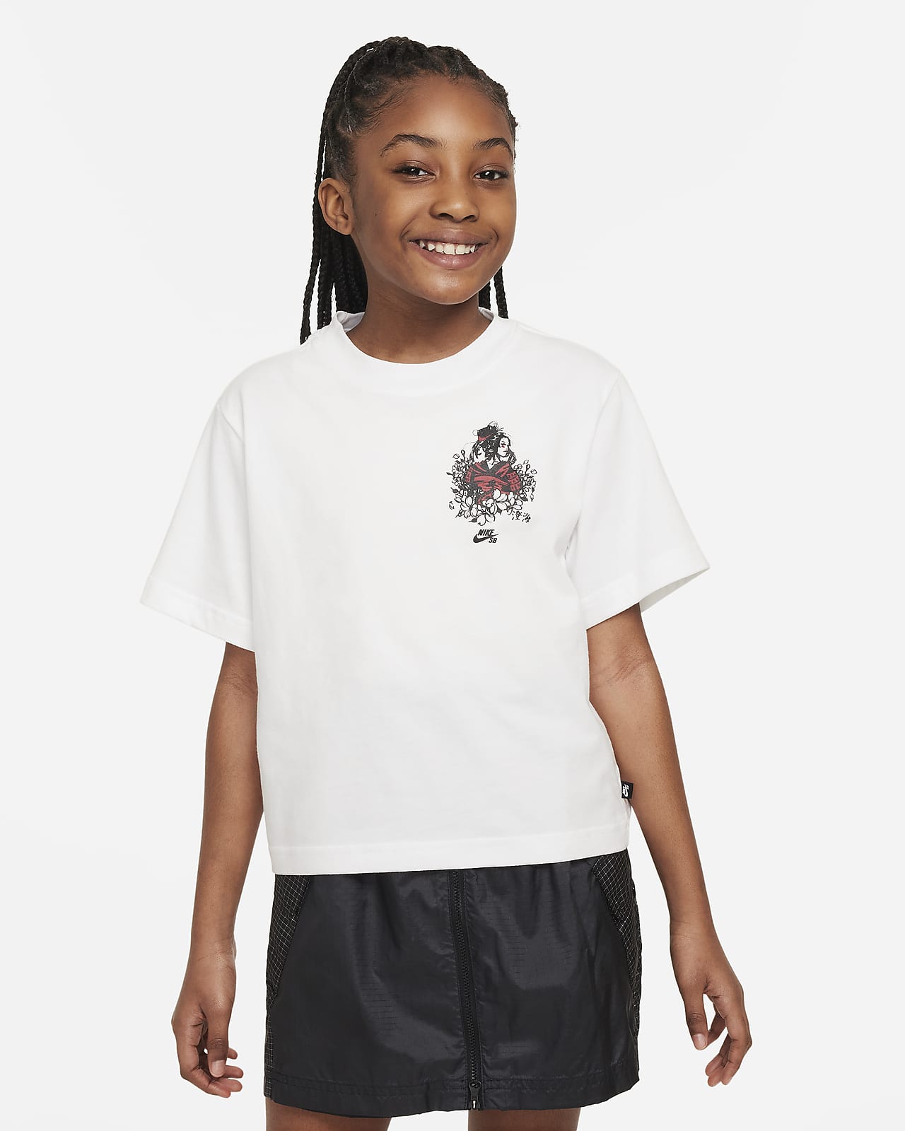 Sky Brown x Nike SB Genç Çocuk (Kız) Kaykay Tişörtü