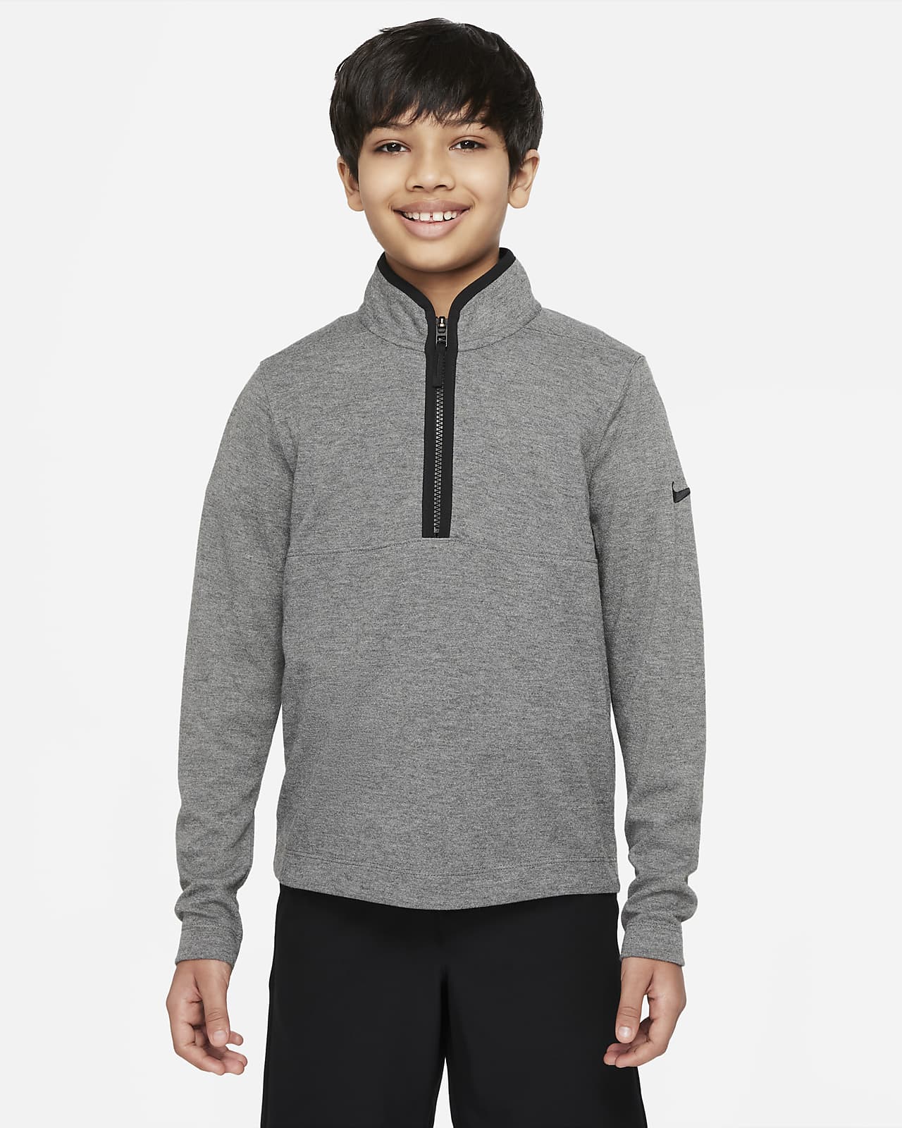 Nike Dri-FIT Victory rövid cipzáras golffelső nagyobb gyerekeknek (fiúknak)