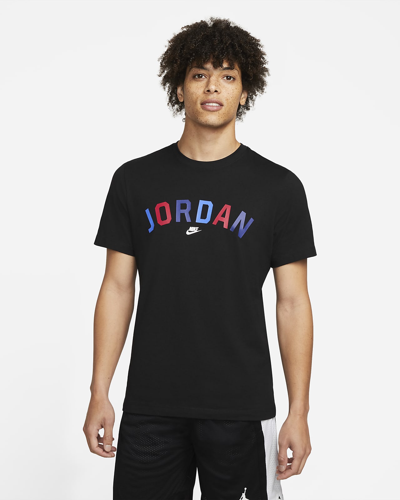 เสื้อยืดผู้ชายลายตัวอักษร Jordan Sport DNA
