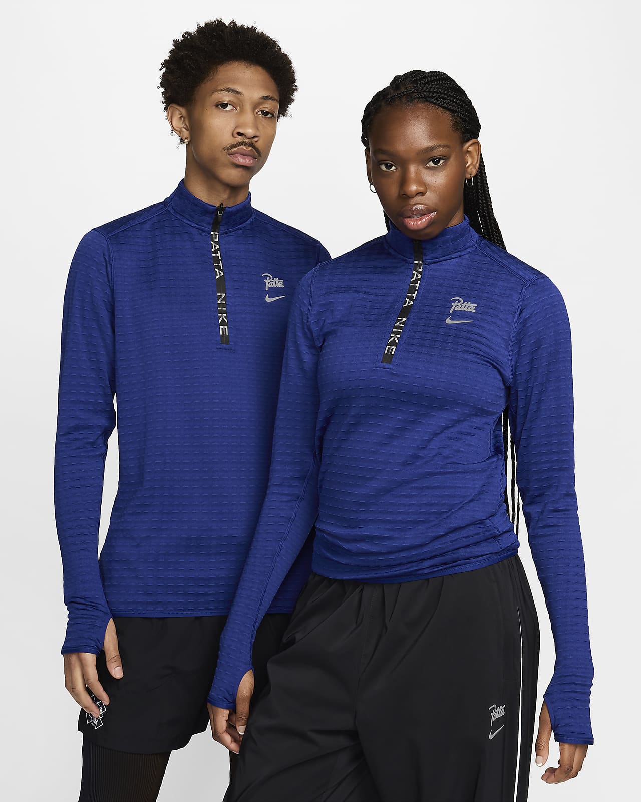 Μακρυμάνικη μπλούζα με φερμουάρ στο 1/2 του μήκους Nike x Patta Running Team
