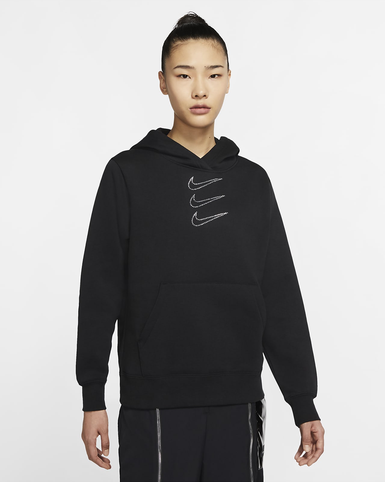 black and red hoodie nike