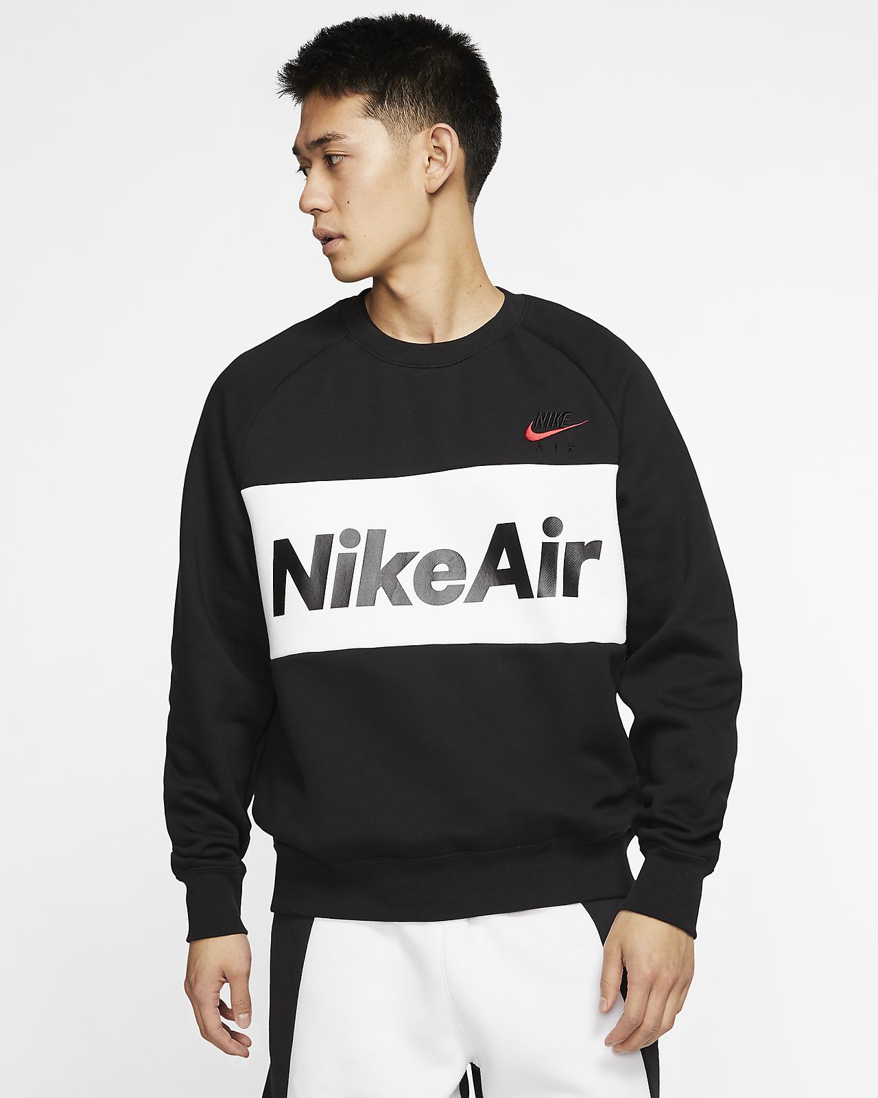 mens nike fleece crew