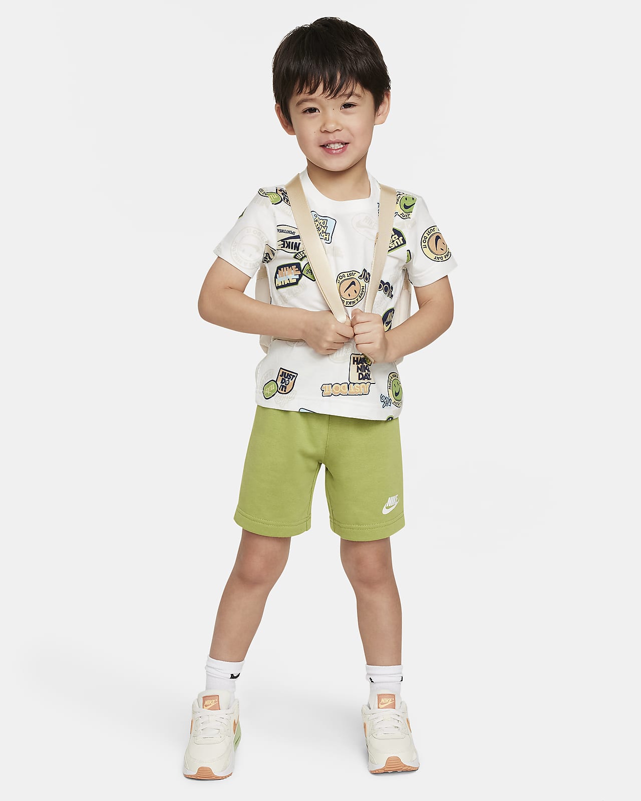 Conjunto de shorts de 2 piezas infantil Nike Sportswear