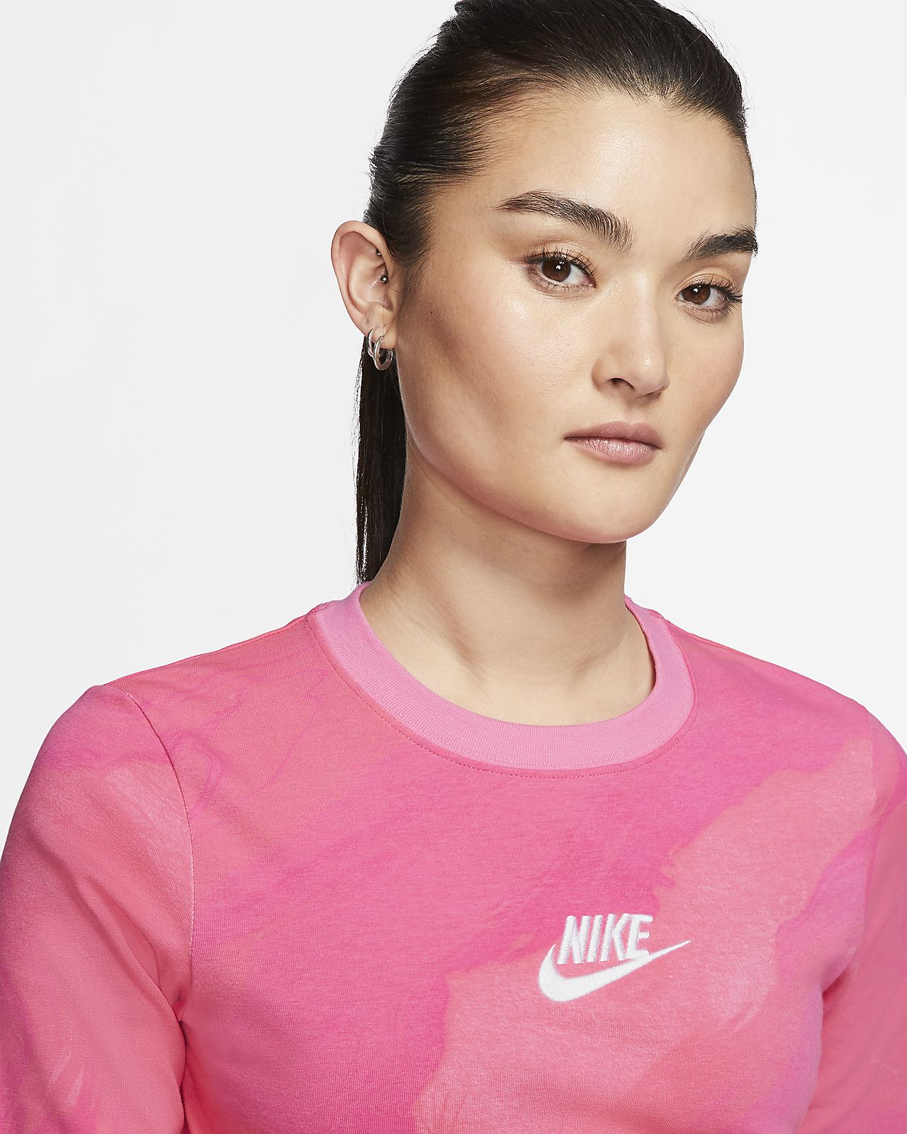 tie dye nike shirt women's