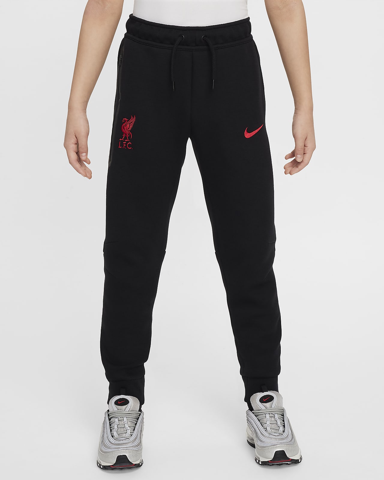 Calças de futebol Nike Tech Fleece Liverpool FC Júnior (Rapaz)