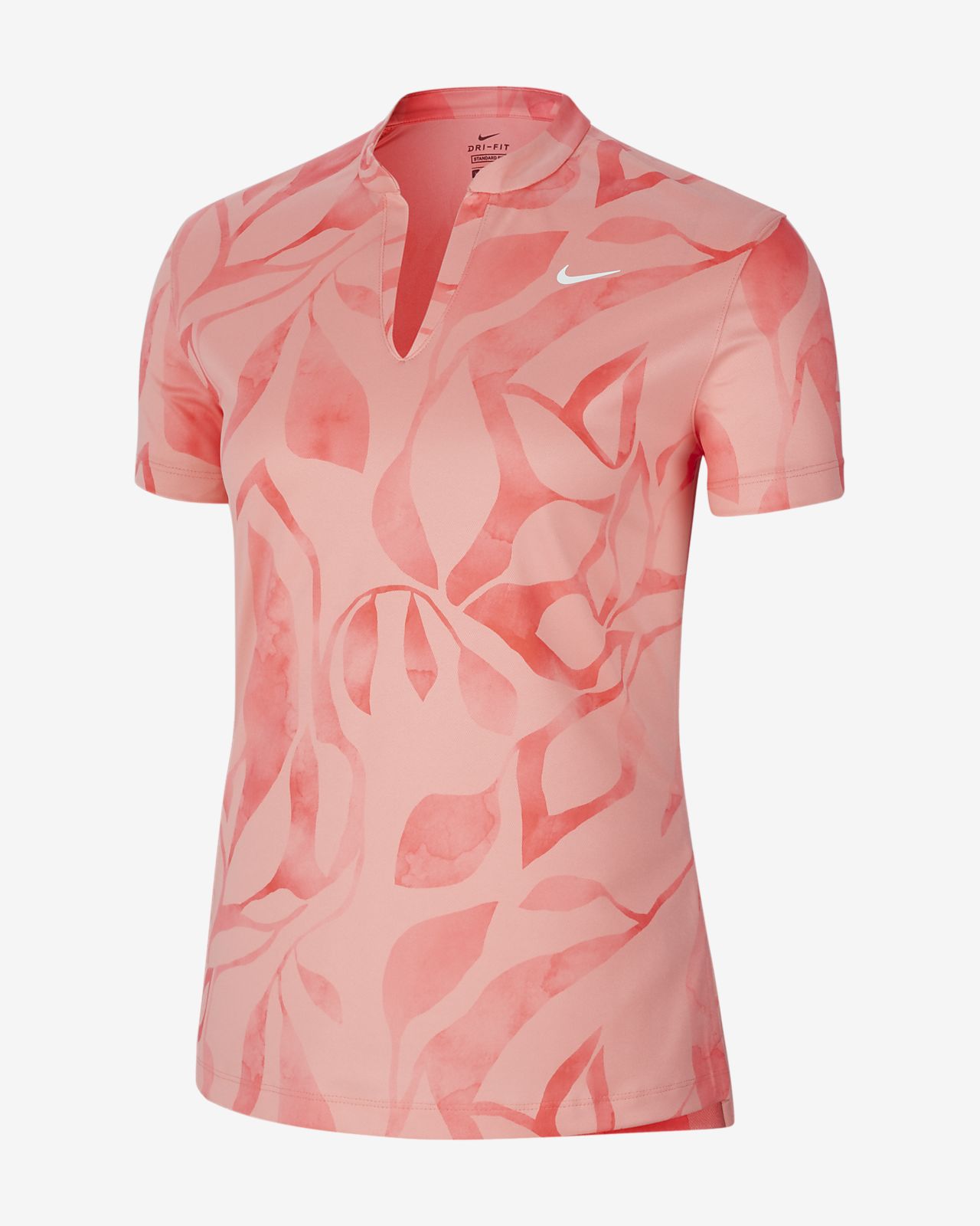 nike golf polo pink
