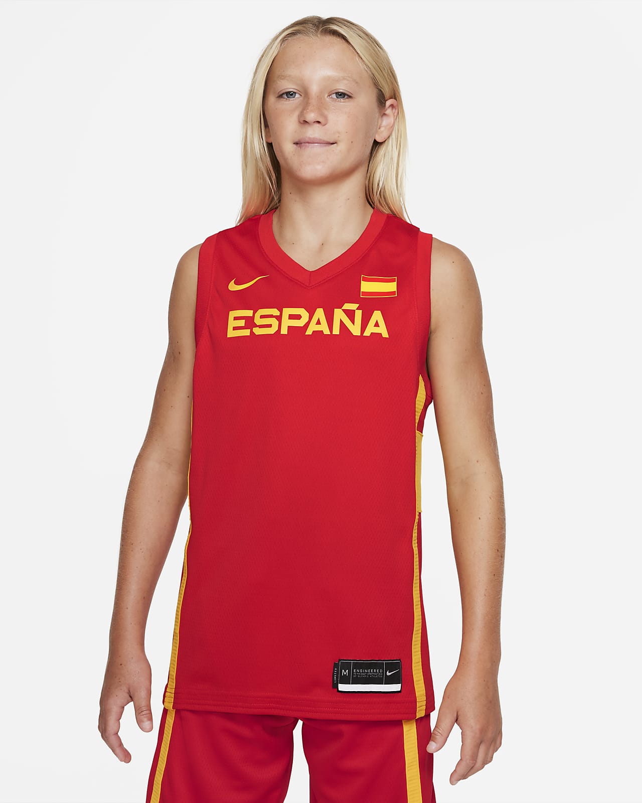 Spanien (Road) Nike Basketballtrikot für ältere Kinder