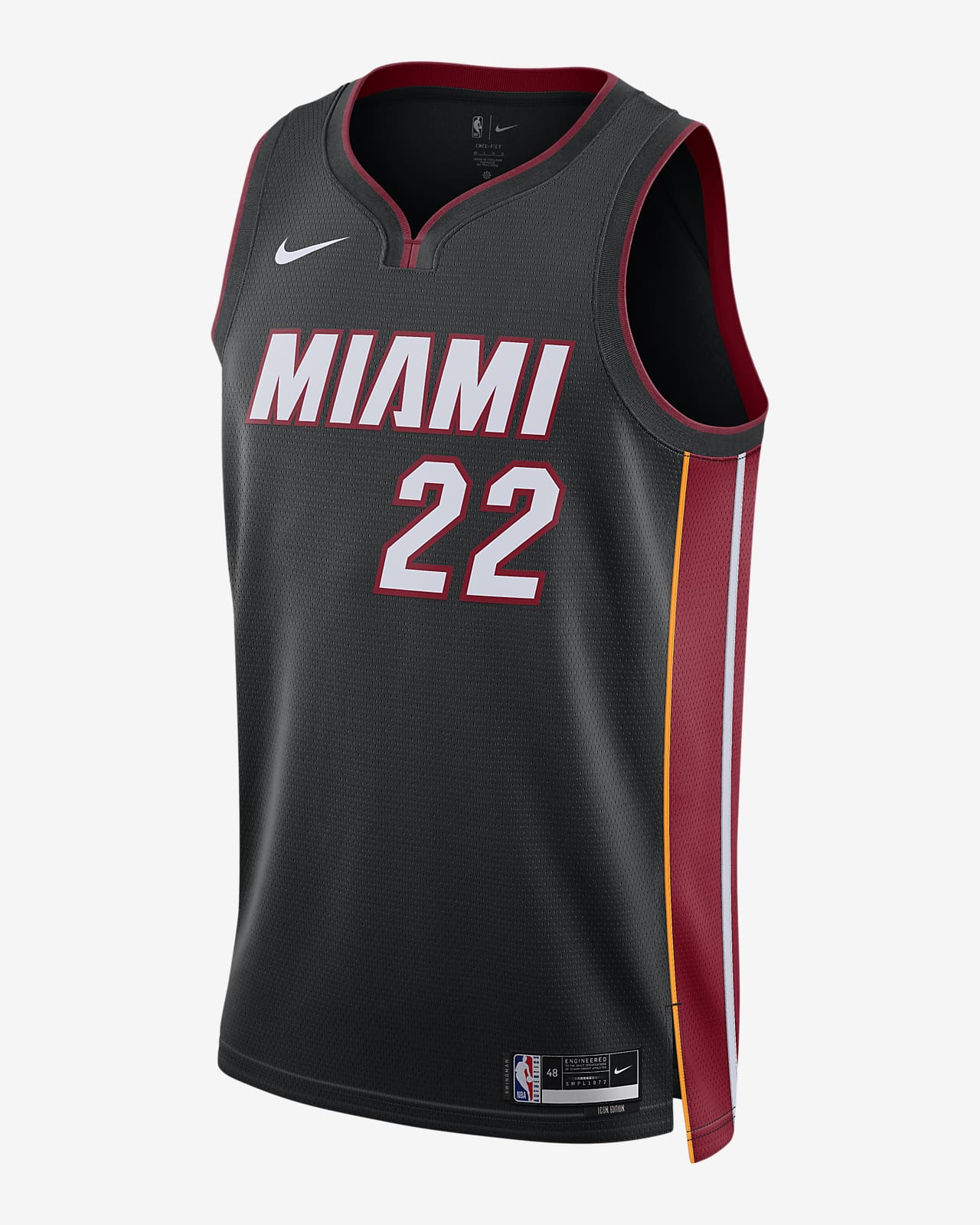 Miami Heat Icon Edition 2022/23 Swingman Nike NBA-jersey met Dri-FIT