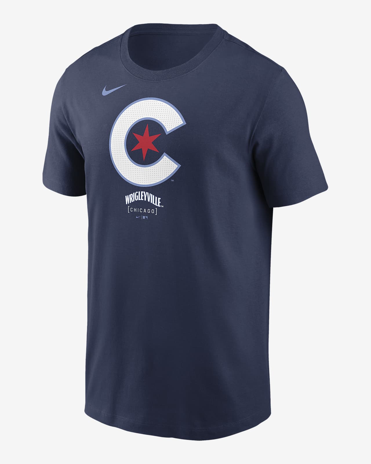 Playera Nike de la MLB para hombre Chicago Cubs City Connect Logo