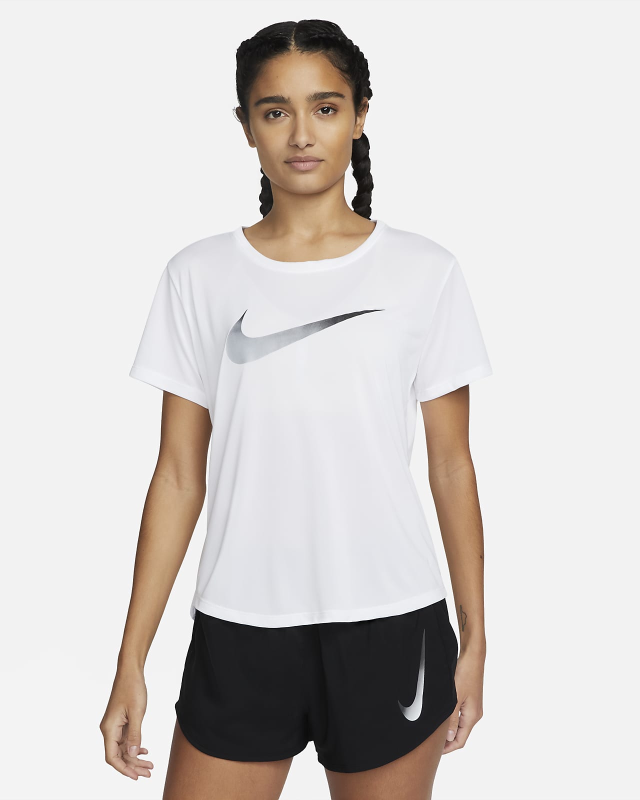 Nike Dri-FIT One Hardlooptop met korte mouwen voor dames