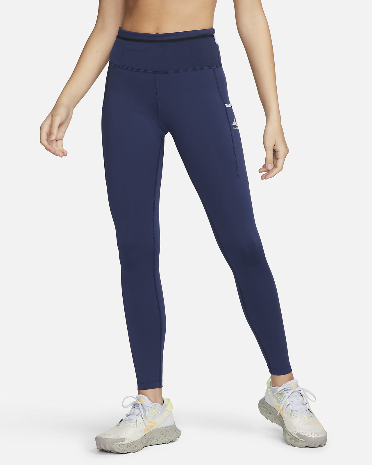 Nike Epic Luxe Trail-Lauf-Leggings mit halbhohem Bund für Damen