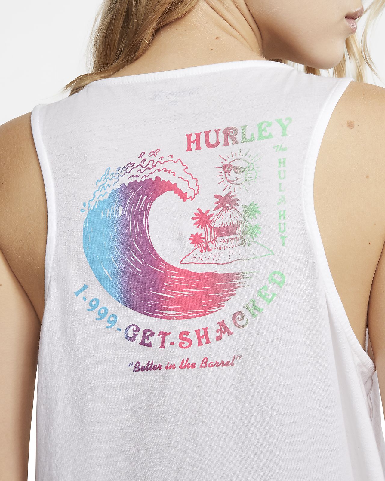 Hurley Womens Shacked Flouncy Tank Top