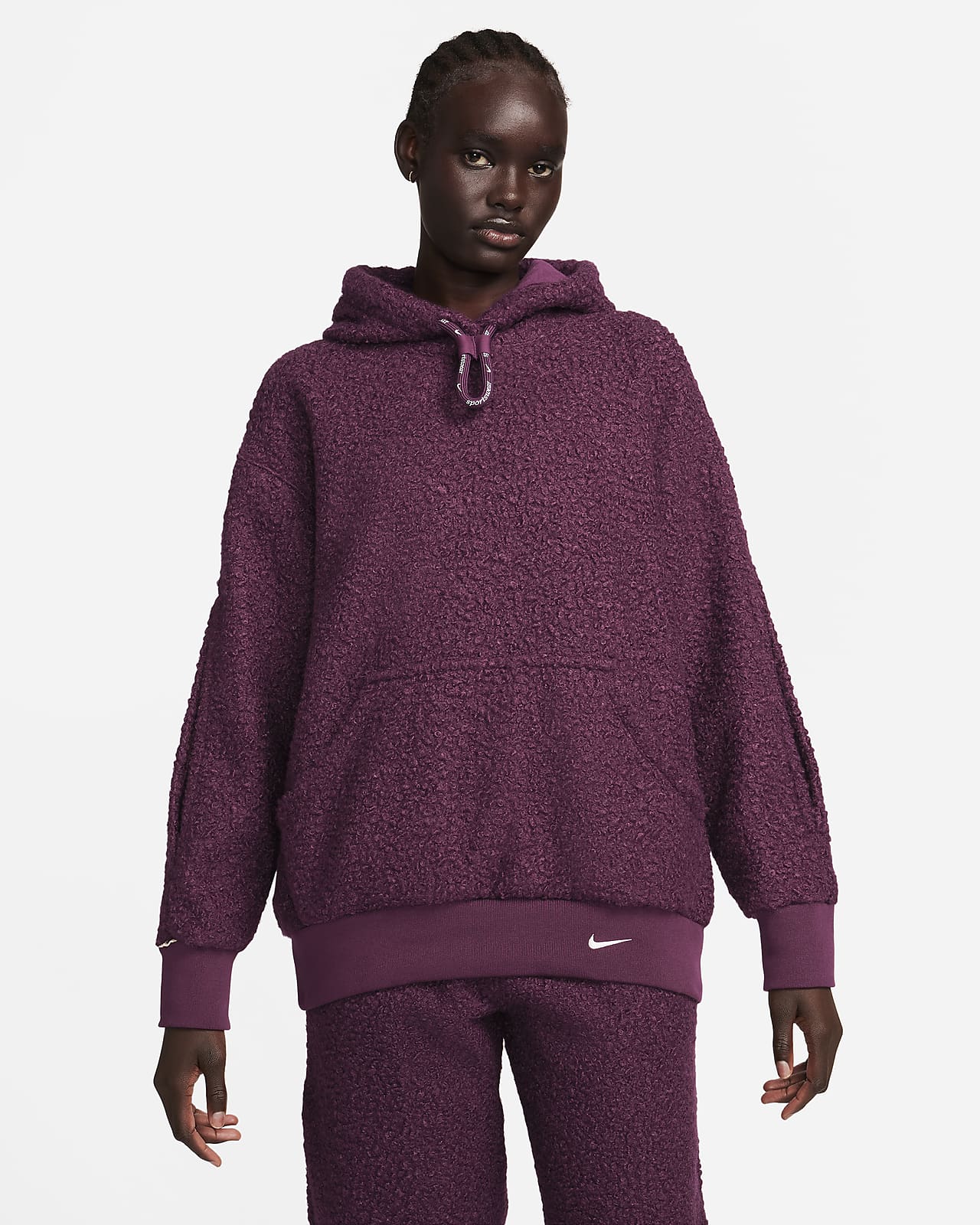 Nike Sportswear Collection Sudadera con capucha de tejido Fleece grueso - Mujer