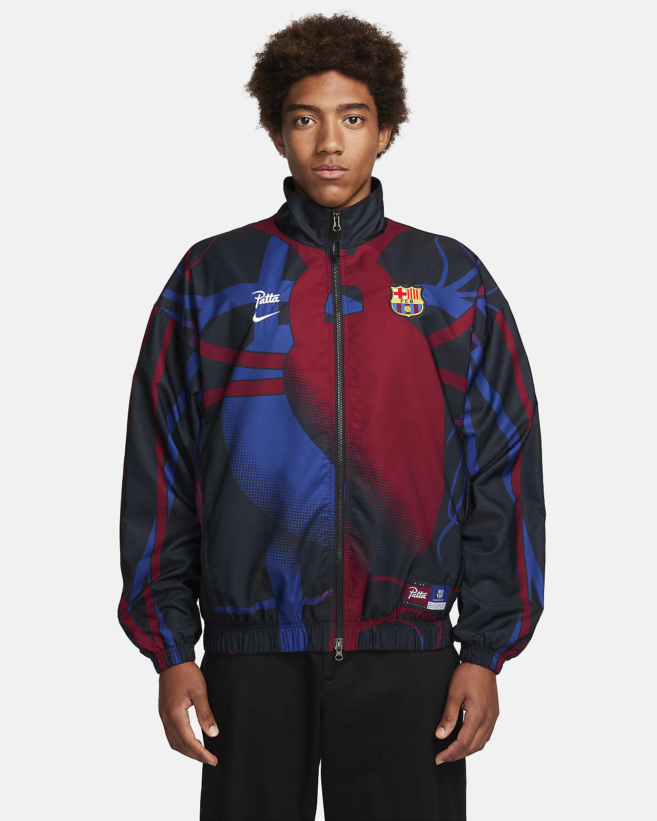Track jacket da calcio Nike FC Barcelona x Patta – Uomo