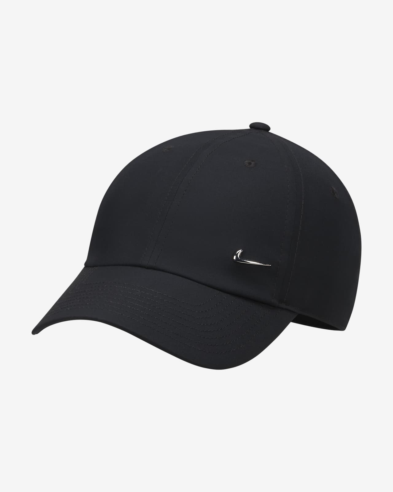 Nike Dri-FIT Club Gorra sin estructura con logotipo Swoosh metálico