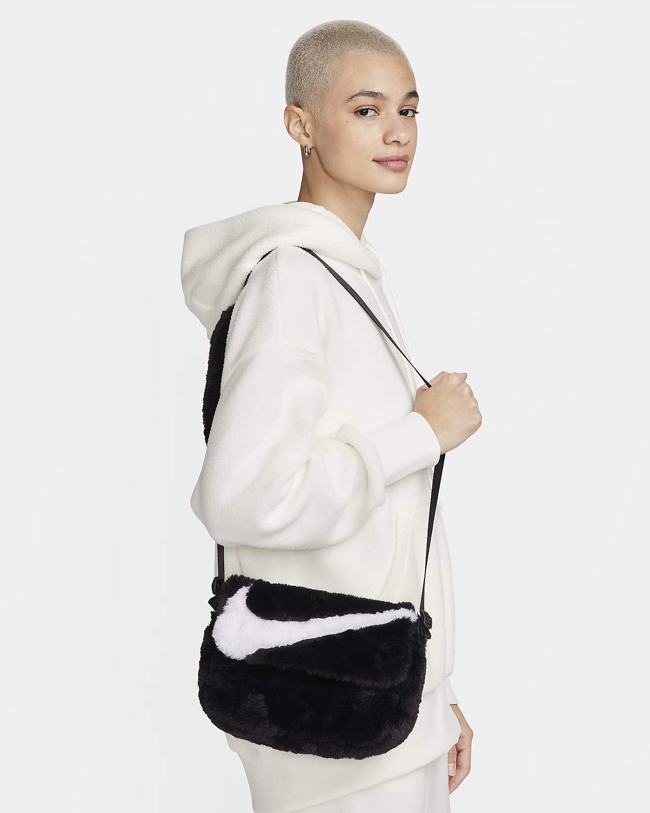 Nike Sportswear Futura 365 Faux Fur Cross-Body Bag (1L)