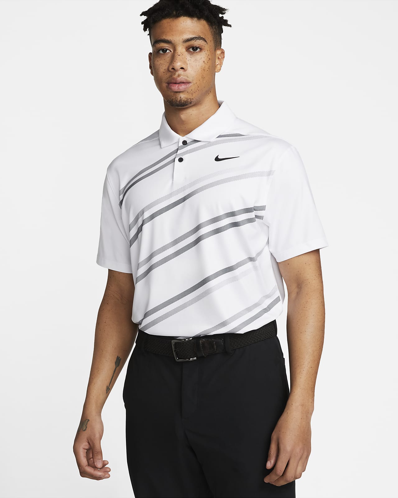 Pánská golfová polokošile Nike Dri-FIT Vapor s potiskem