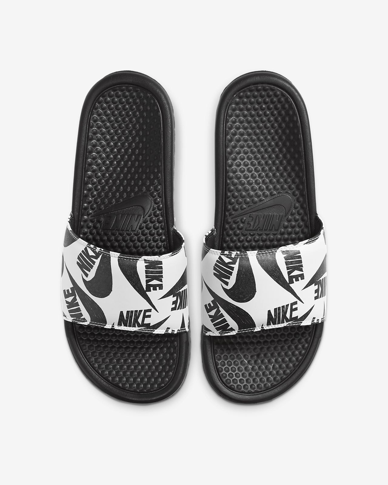 nike benassi gray