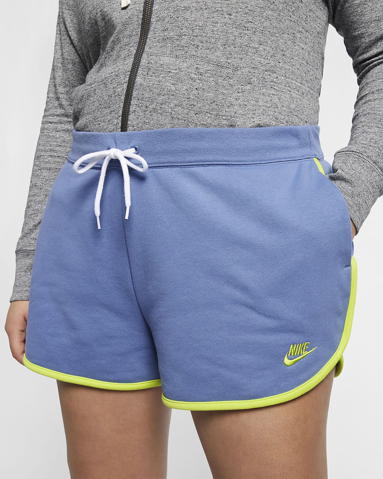 women's nike sportswear heritage fleece shorts